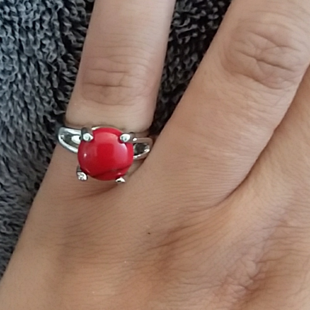 ring with red stone